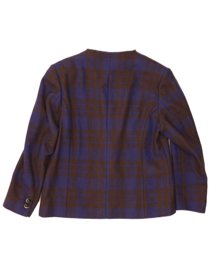 Jachetă pentru femei La Cordee, cu 2 nasturi, cu 2 nasturi, 14, Medium Blue Check