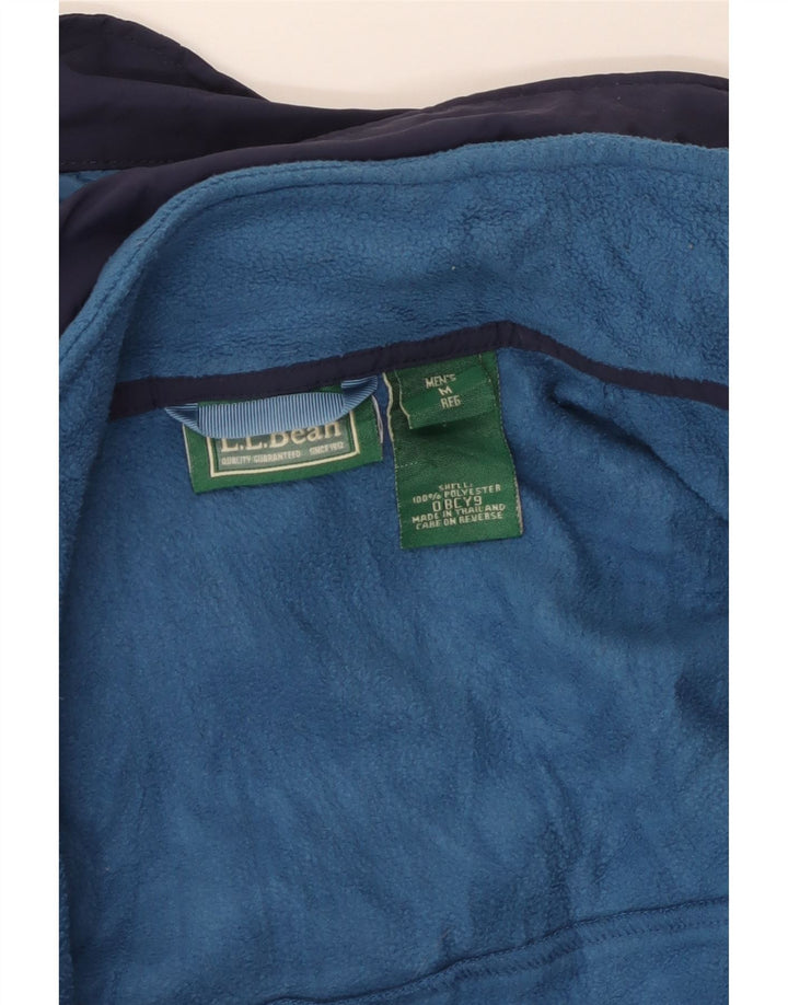 Jachetă de vânt pentru bărbați L.L.Bean, cu glugă, UK 38, mediu, bleumarin, poliester