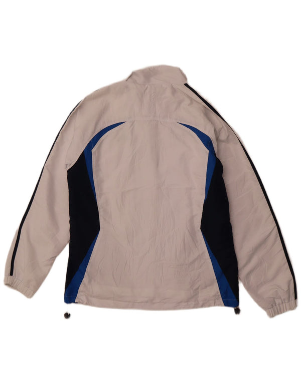 Jachetă de top pentru trening ASICS pentru bărbați, mare, alb, din poliester