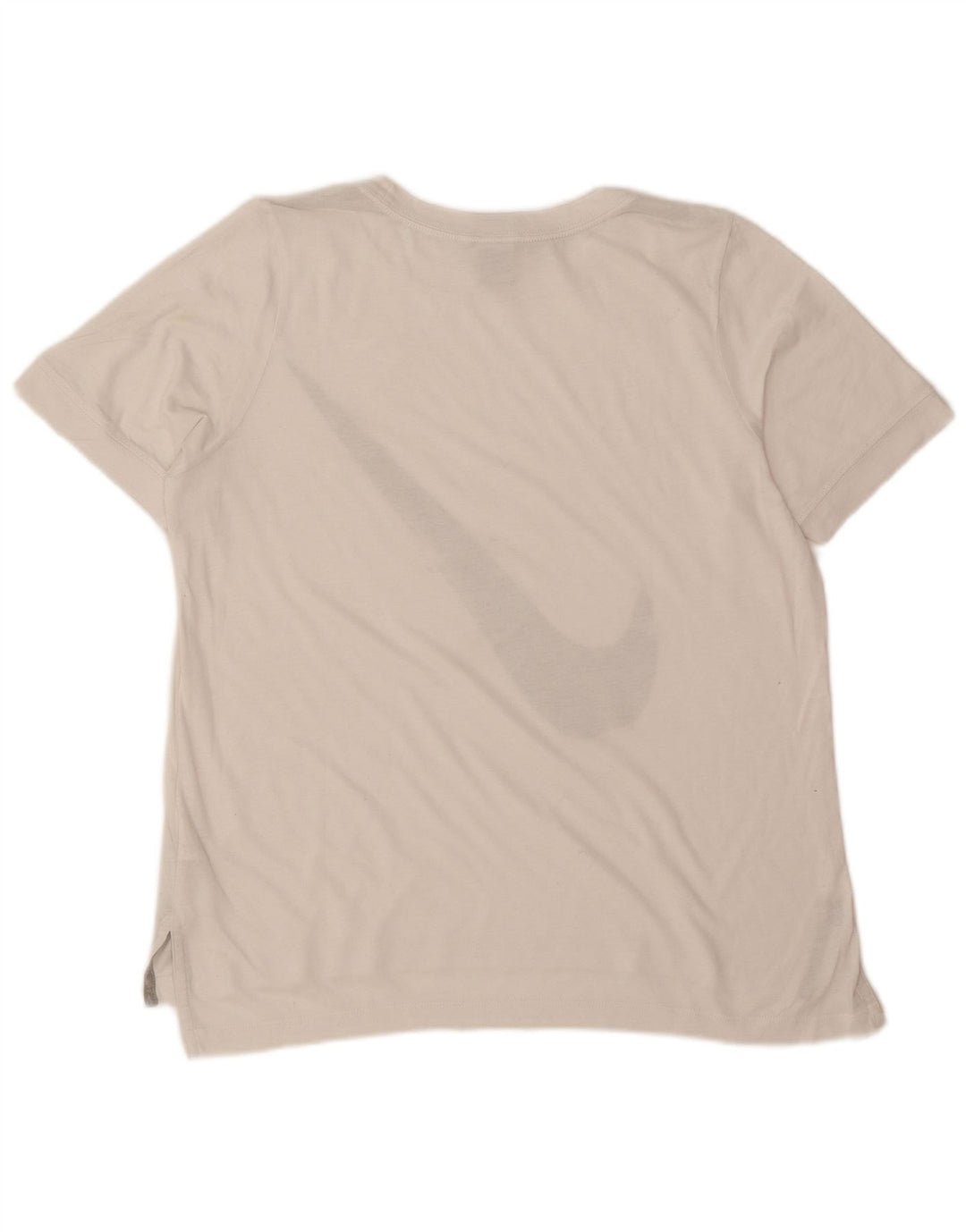 Tricou grafic Nike pentru femei Top UK 14 Poliester alb mediu