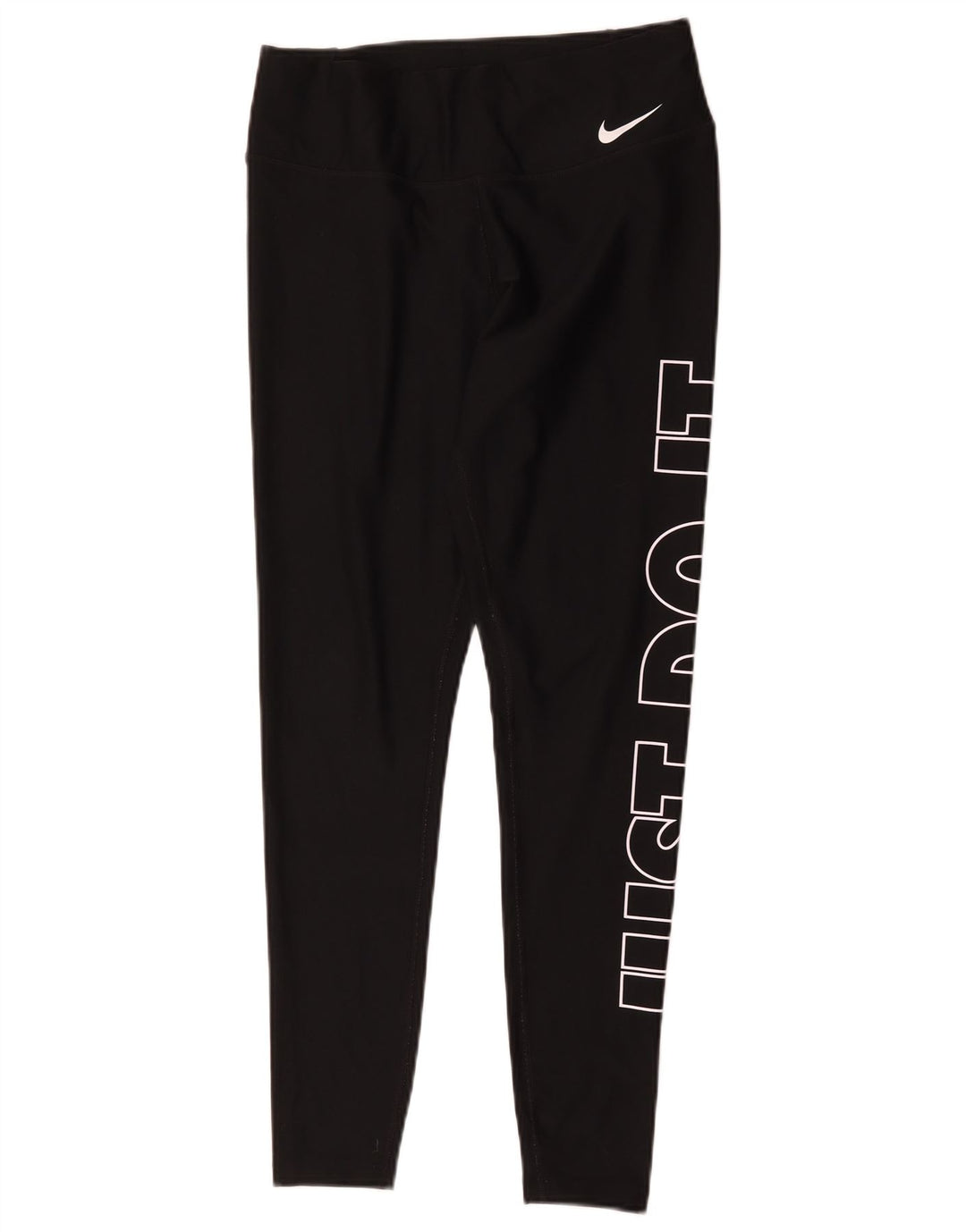 Leggings Nike Dri Fit Graphic pentru femei UK 14 Poliester mediu negru