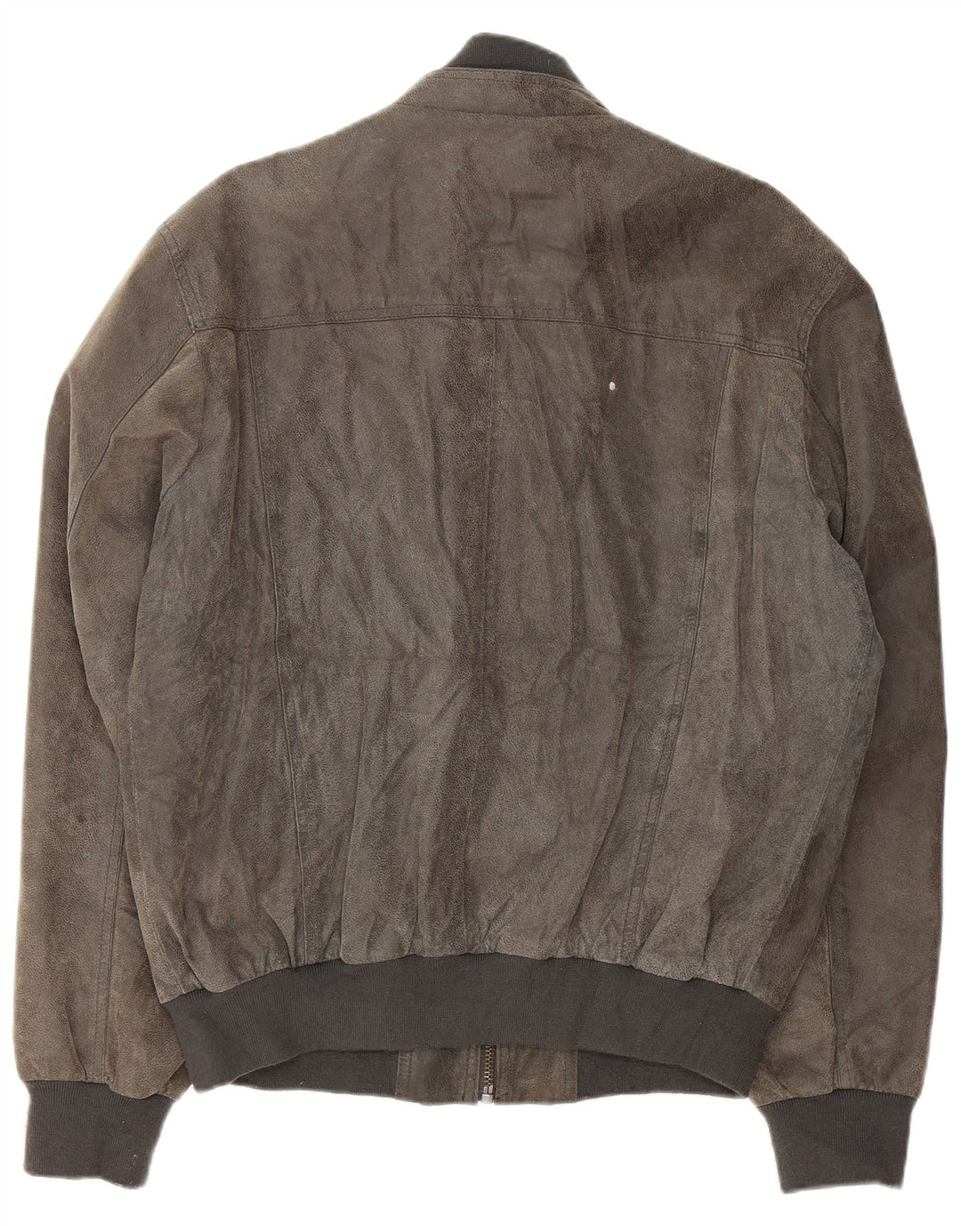 CONBIPEL Mens Bomber Leather Jacket UK 40 Large Brown Leather