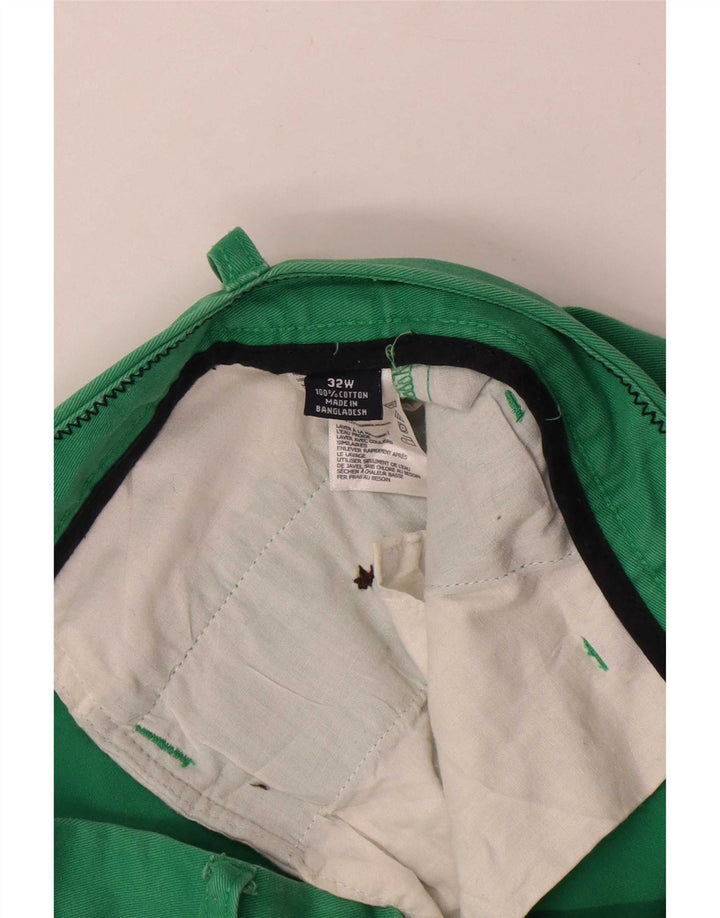 Pantaloni scurți chino pentru bărbați Nautica W32 bumbac verde mediu