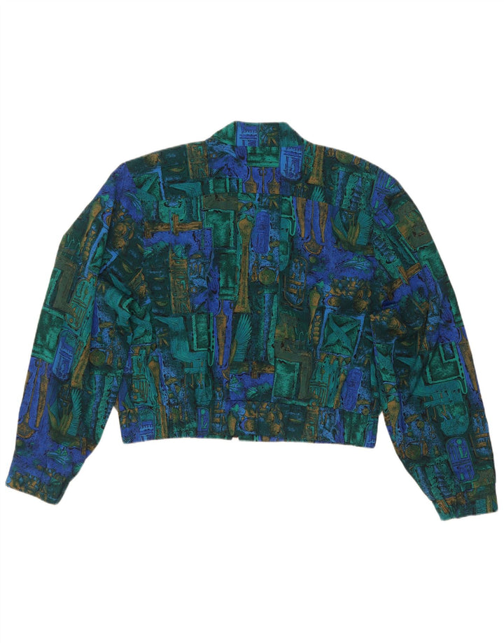 Jachetă Bolero Vintage pentru Femei Oversized IT 40 Small Multicolor Geometric