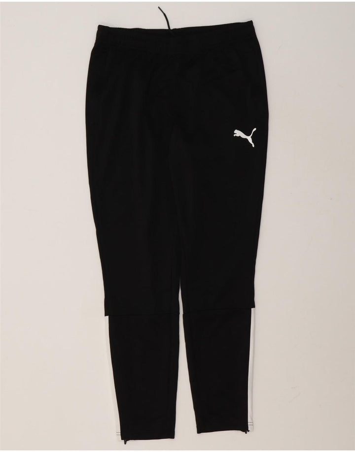 Pantaloni de trening Puma pentru bărbați, negru mediu, poliester color bloc