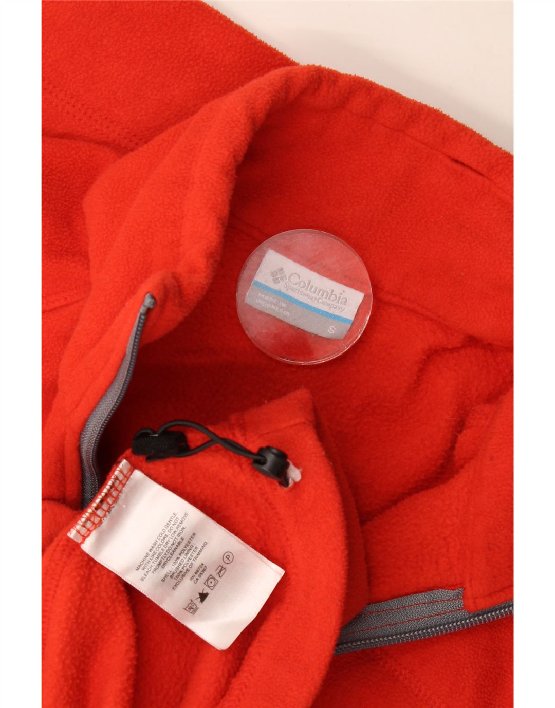 Jachetă fleece pentru bărbați Columbia UK 36 Poliester roșu mic