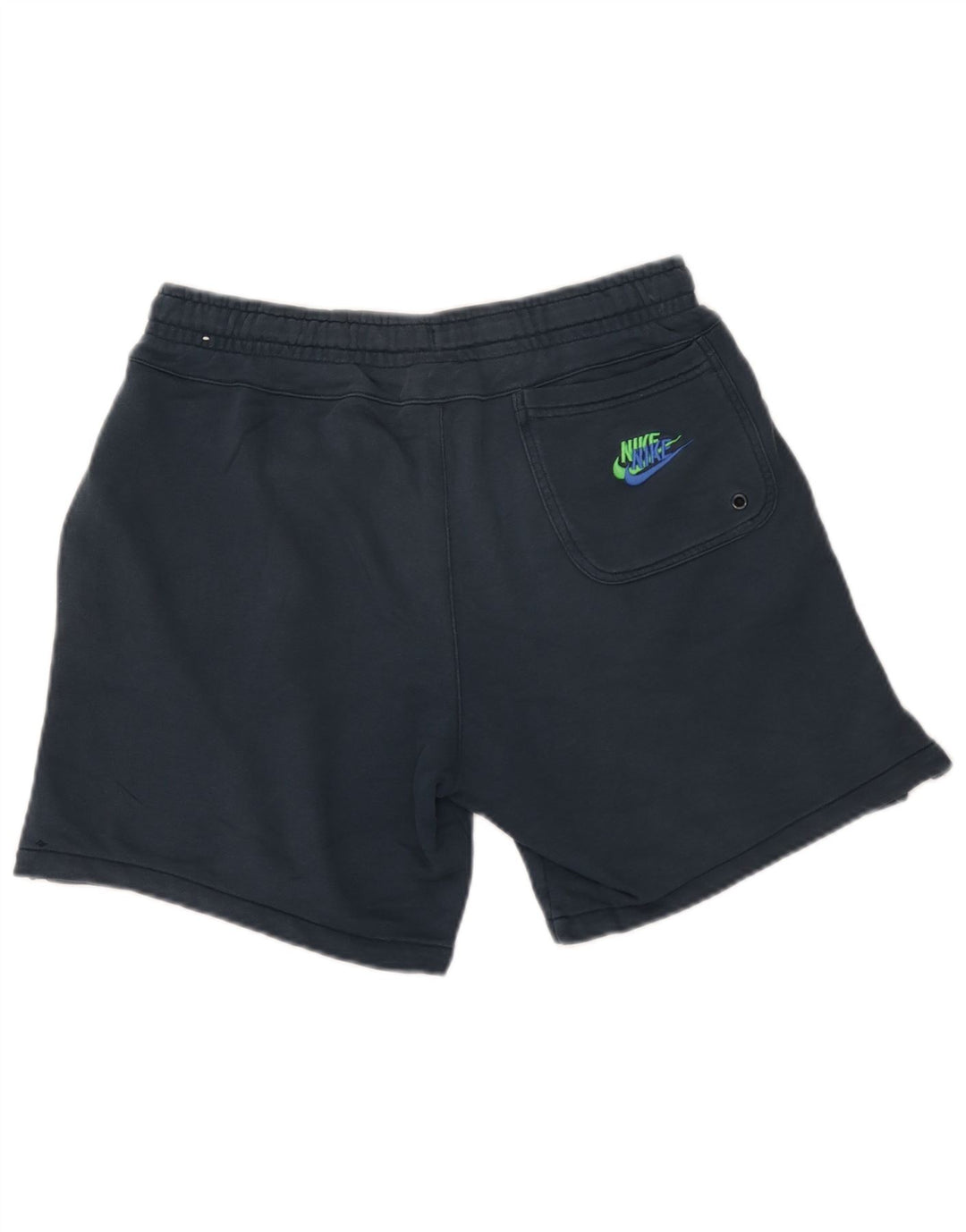 Pantaloni scurți sport grafic Nike pentru bărbați, bumbac mediu albastru bleumarin