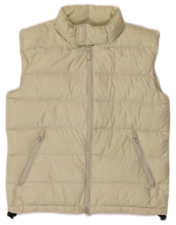 Gilet căptușit pentru femei Alberto Aspesi, cu tăiere largă, UK 4 XS, galbenă, poliamidă