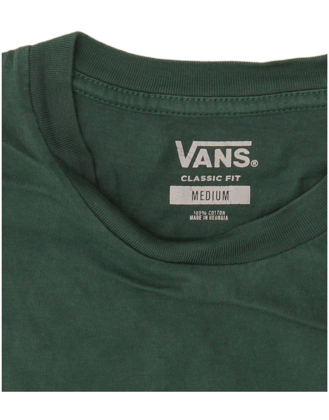 Tricou VANS Classic Fit pentru bărbați Top din bumbac verde mediu