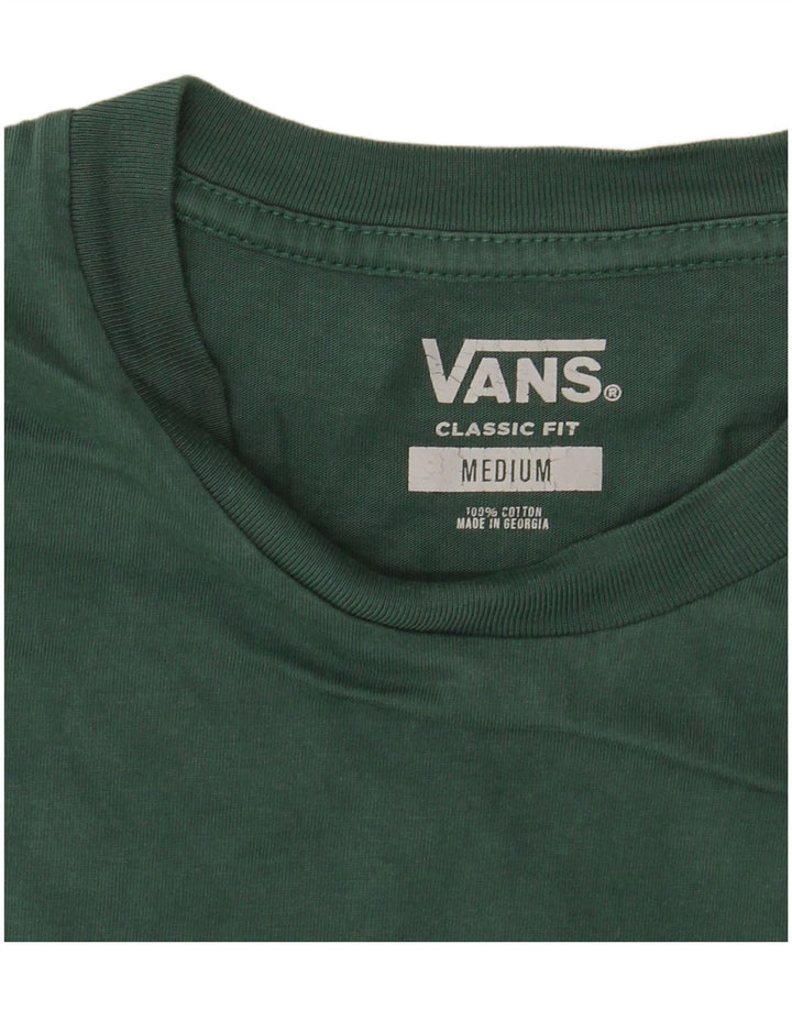Tricou VANS Classic Fit pentru bărbați Top din bumbac verde mediu