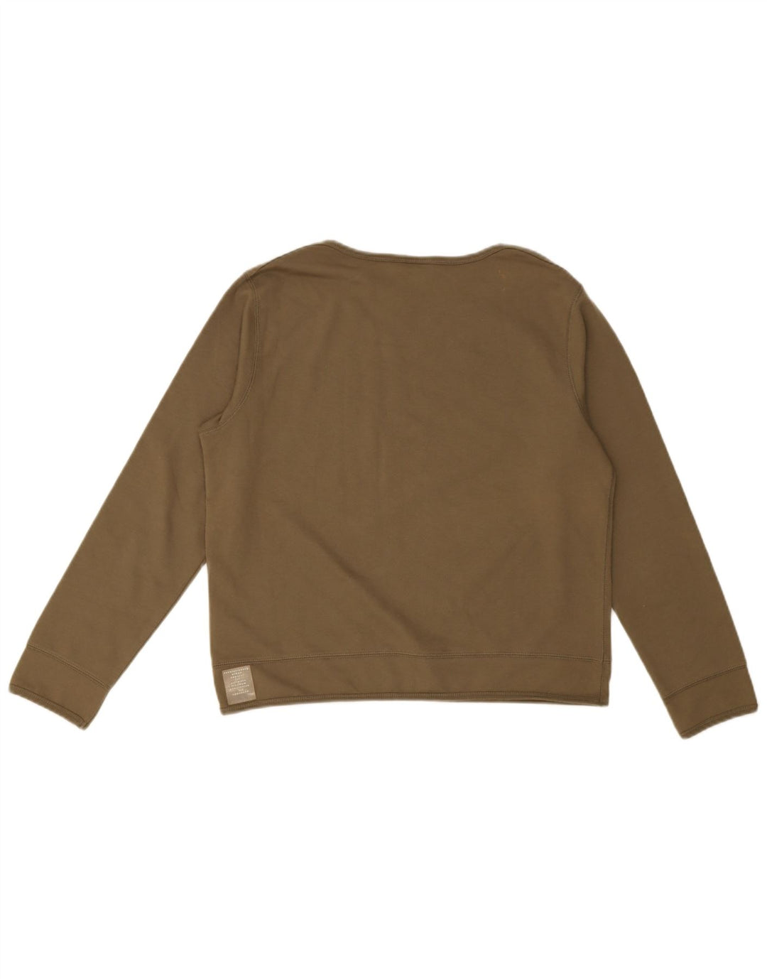 Esprit Crop Graphic Top pentru femei cu mânecă lungă UK 14, bumbac verde mediu