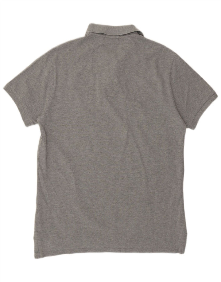 Cămașă polo pentru bărbați Polo Ralph Lauren, slim, din bumbac cu pete gri mediu