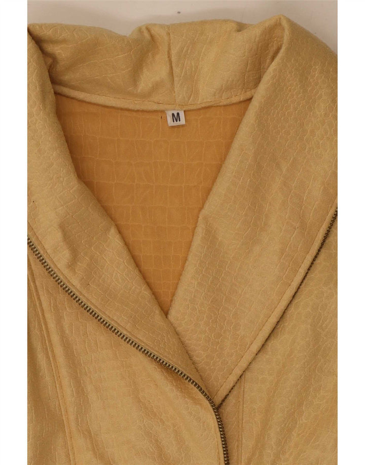 Blazer vintage pentru femei UK 14 Medium Beige Animal Print