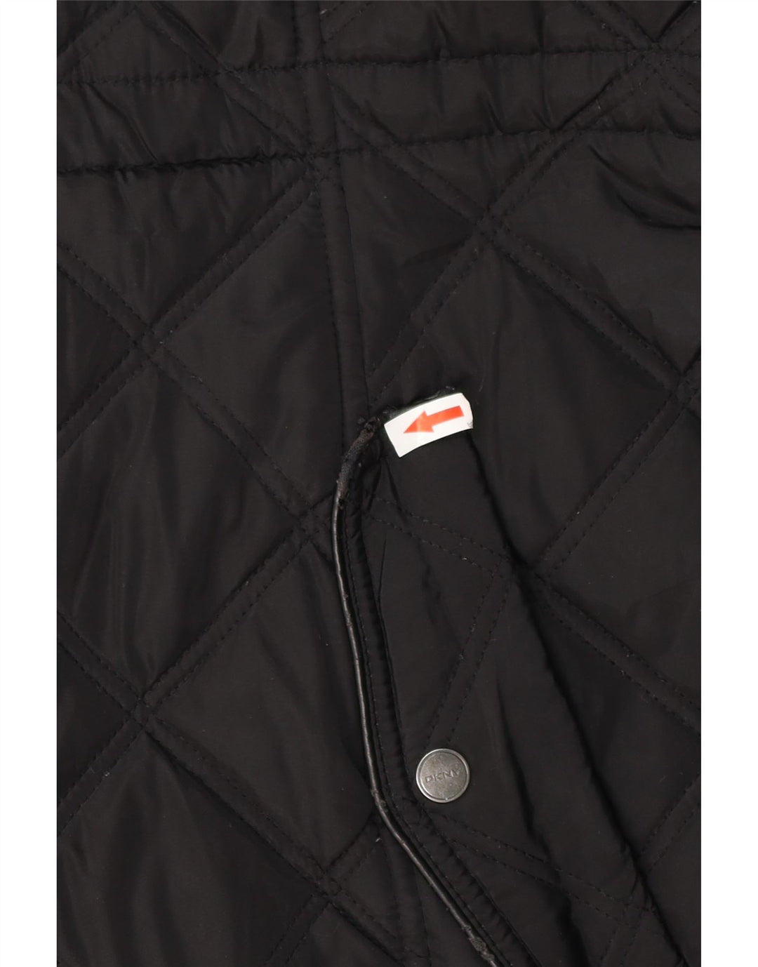 DKNY pardesiu matlasat cu glugă pentru femei UK 18 XL poliester negru