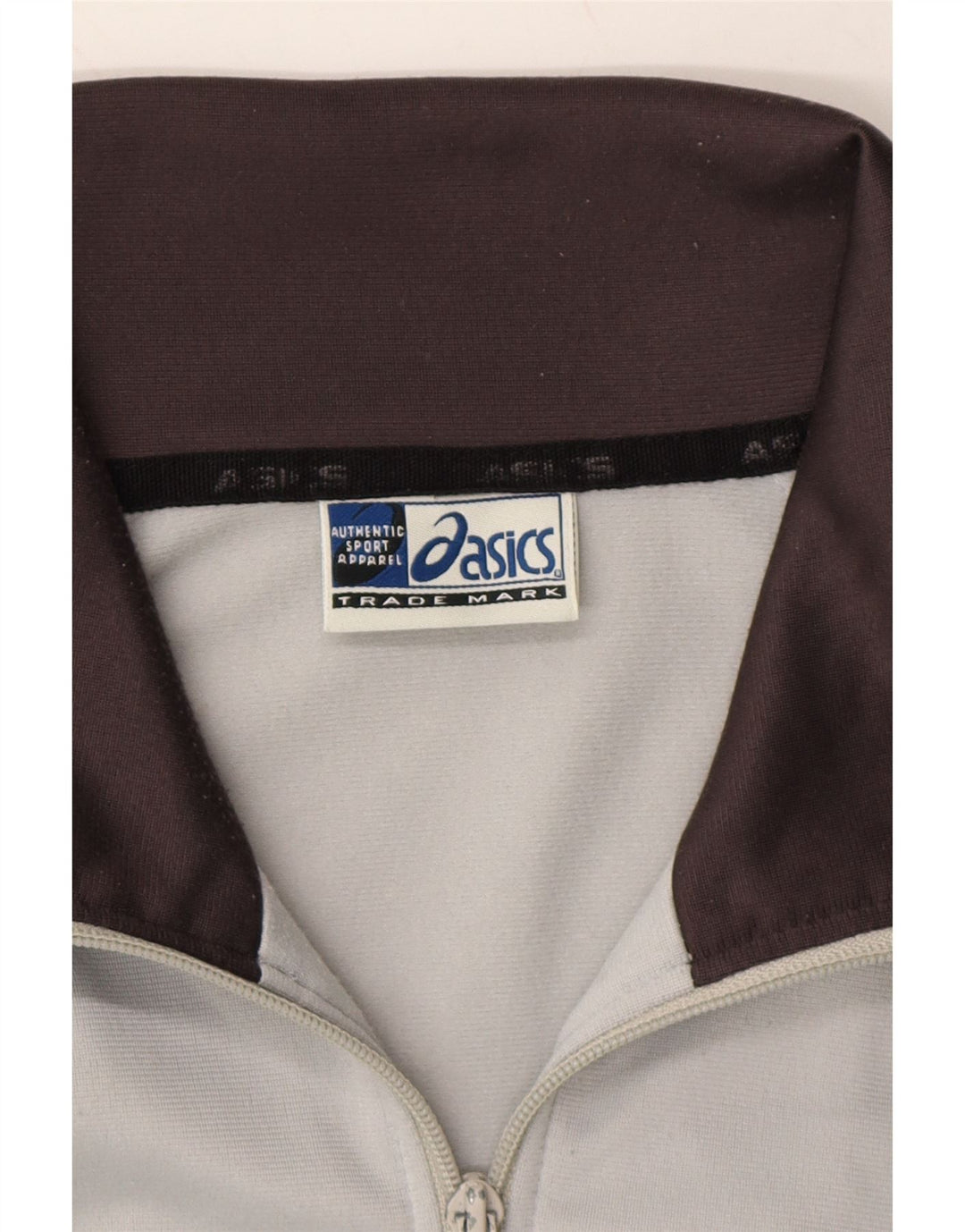 ASICS Mens Tracksuit Top Jacket Large Grey Vintage Asics and Second-Hand Asics from Messina Hembry 