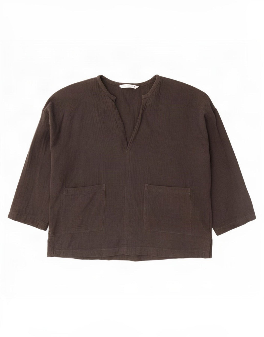 Bluză supradimensionată cu mâneci 3/4 pentru femei Zara UK 12 Medium Negru