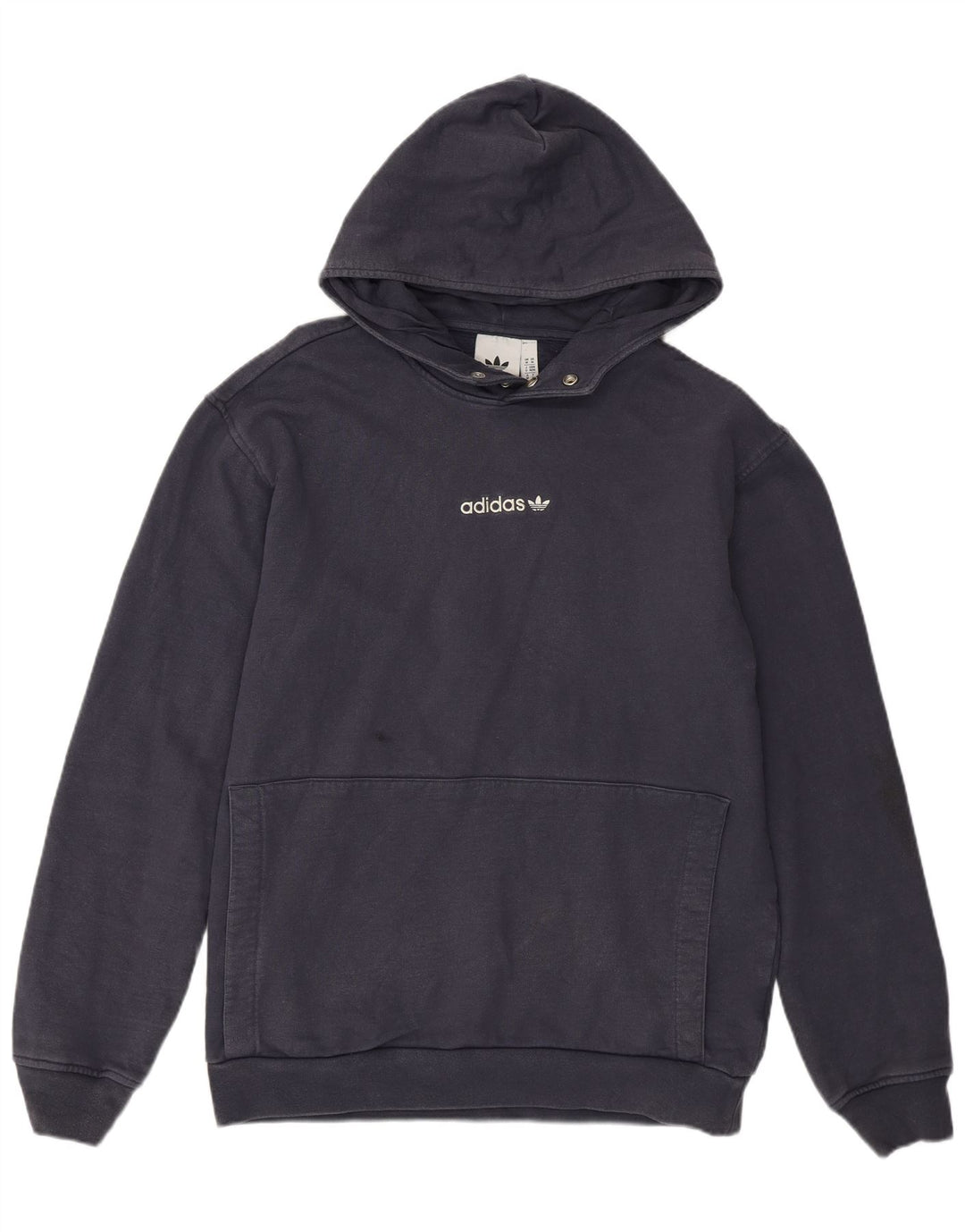 Pulover Adidas pentru bărbați, bumbac, albastru bleumarin mediu