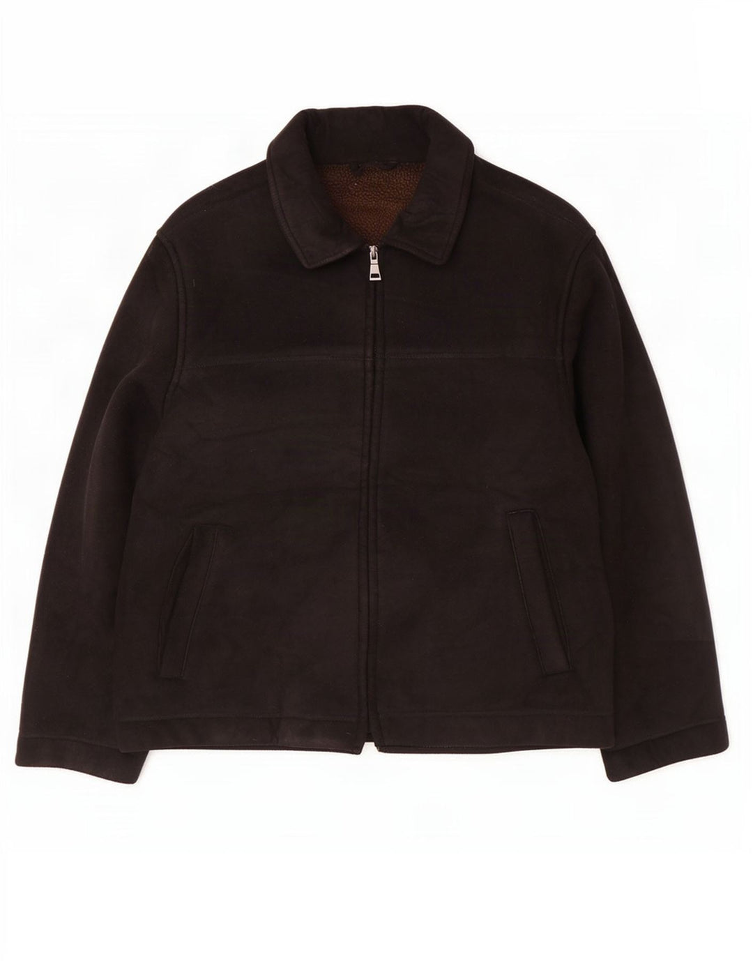 Jachetă pentru bărbați Marks & Spencer Blue Harbour Sherpa UK 40 Poliester negru mare