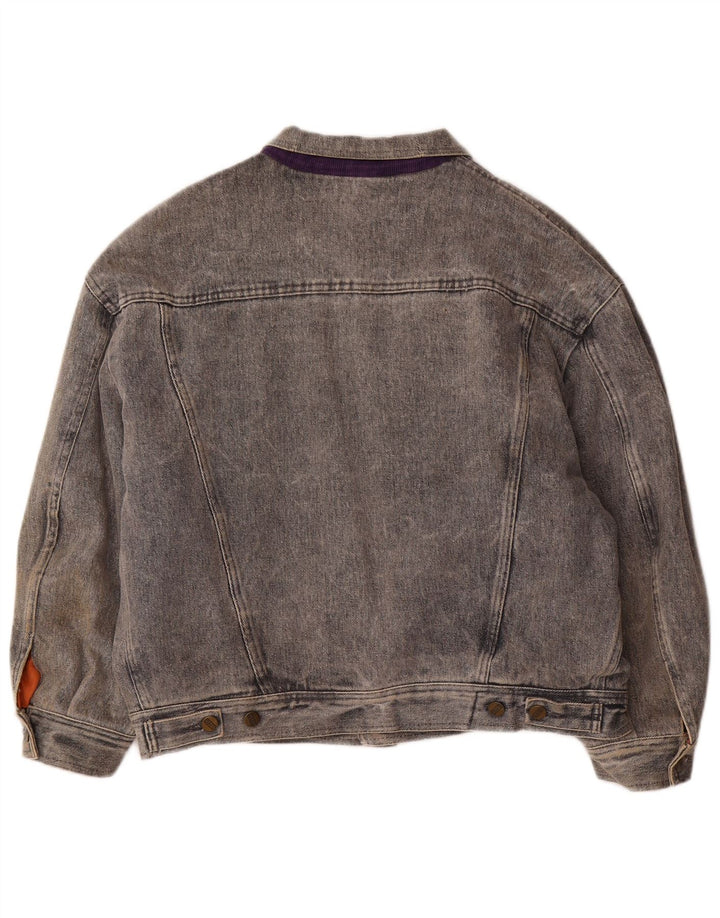 ÎNCHIS Jachetă de blugi supradimensionată pentru femei UK 14 Large Gri