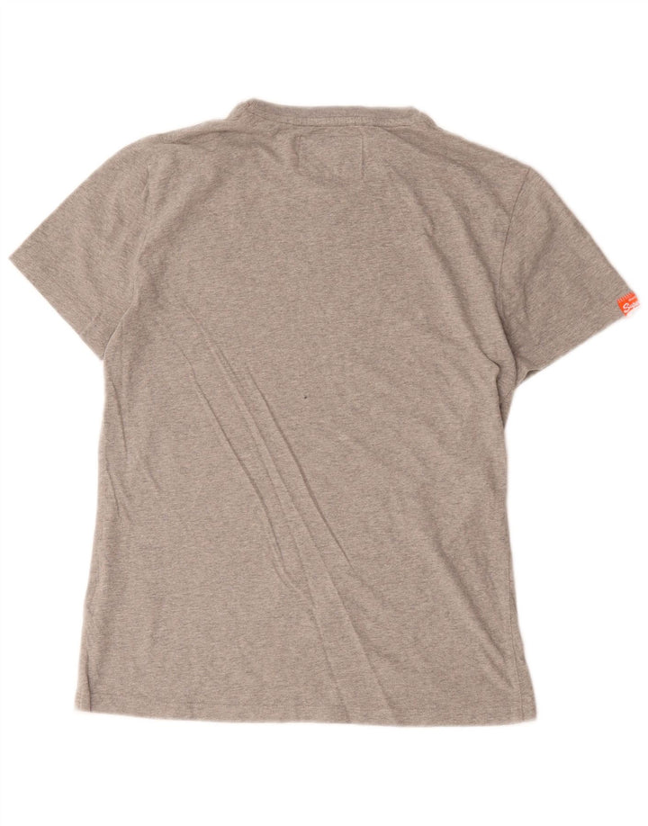Tricou pentru bărbați Superdry Top din bumbac gri mediu