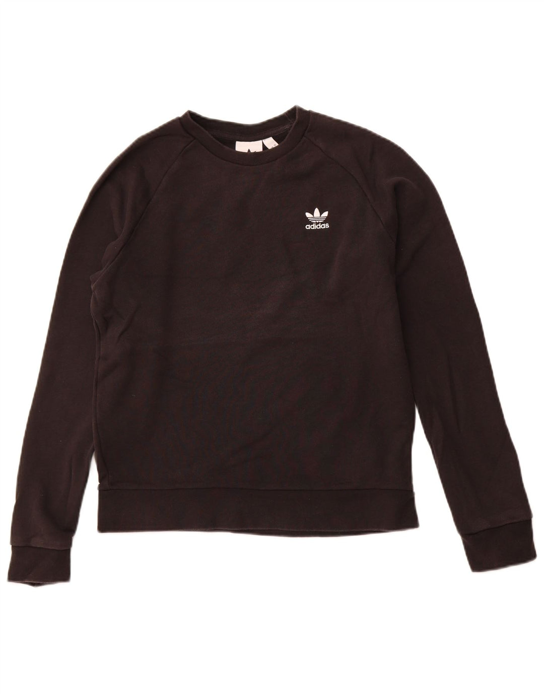 Hanorac pentru femei Adidas Jumper mic, negru, bumbac