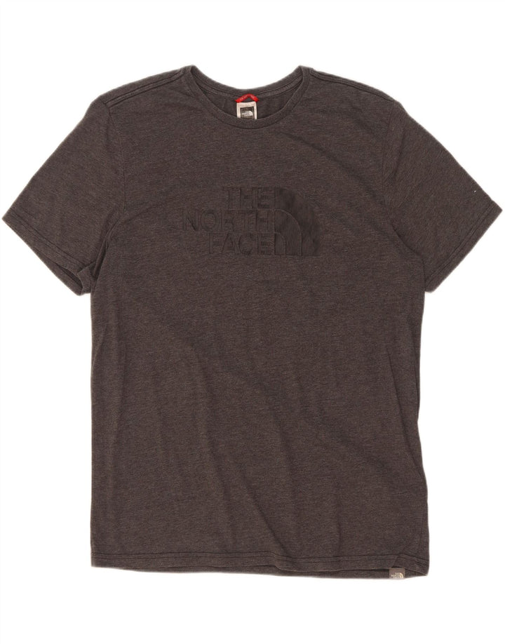 Tricou grafic pentru bărbați The North Face Top mare, gri, poliester pătat