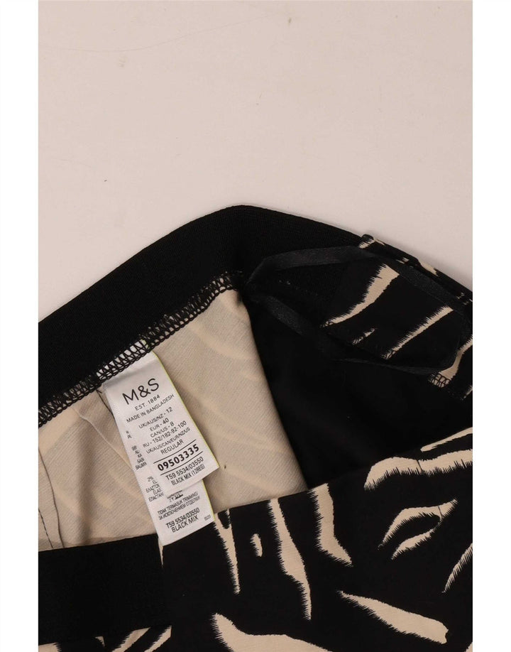Pantaloni Capri pentru femei Marks & Spencer UK 12 Medium W30 L21 Negru