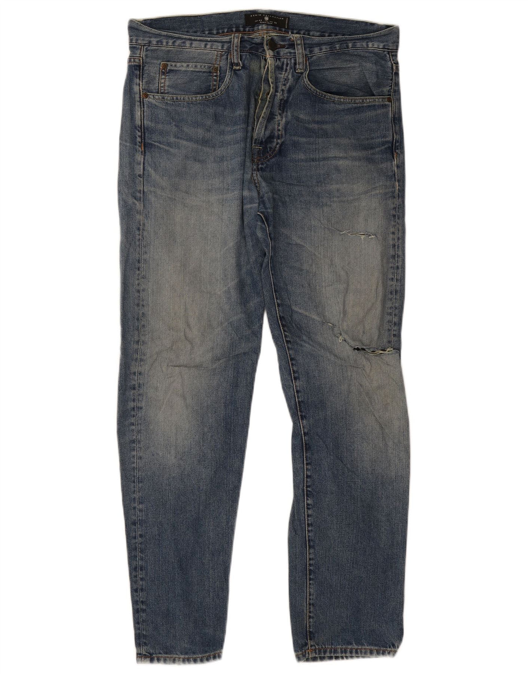 Blugi slim pentru bărbați de la Zara EU 42 Large W32 L30 Albastru