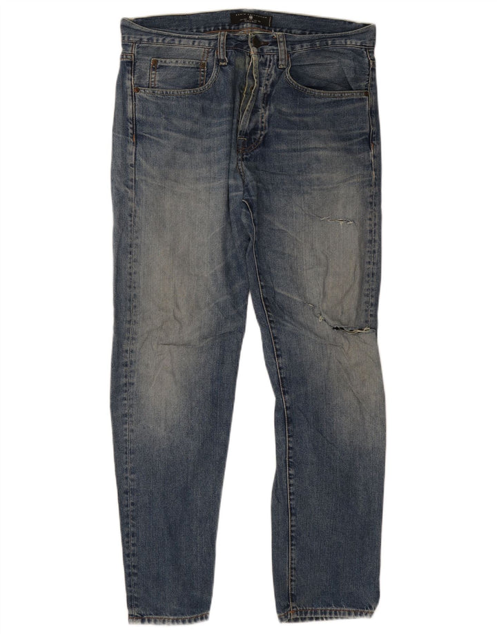 Blugi slim pentru bărbați de la Zara EU 42 Large W32 L30 Albastru