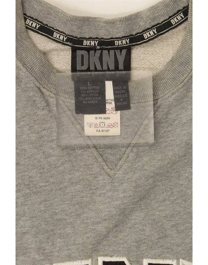 Hanorac grafic pentru bărbați Dkny Pulover mare bumbac gri