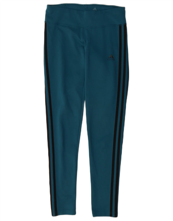 Leggings Climalite Adidas pentru femei UK 8/10 Poliester albastru mic