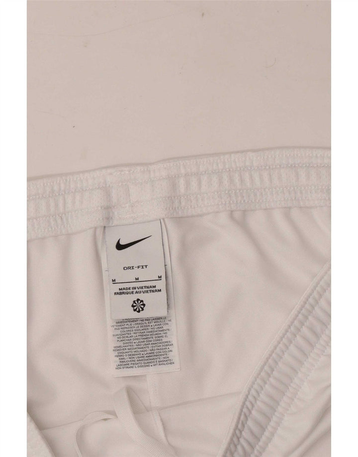 Pantaloni scurți sport Nike Dri Fit pentru bărbați, alb mediu, poliester color bloc