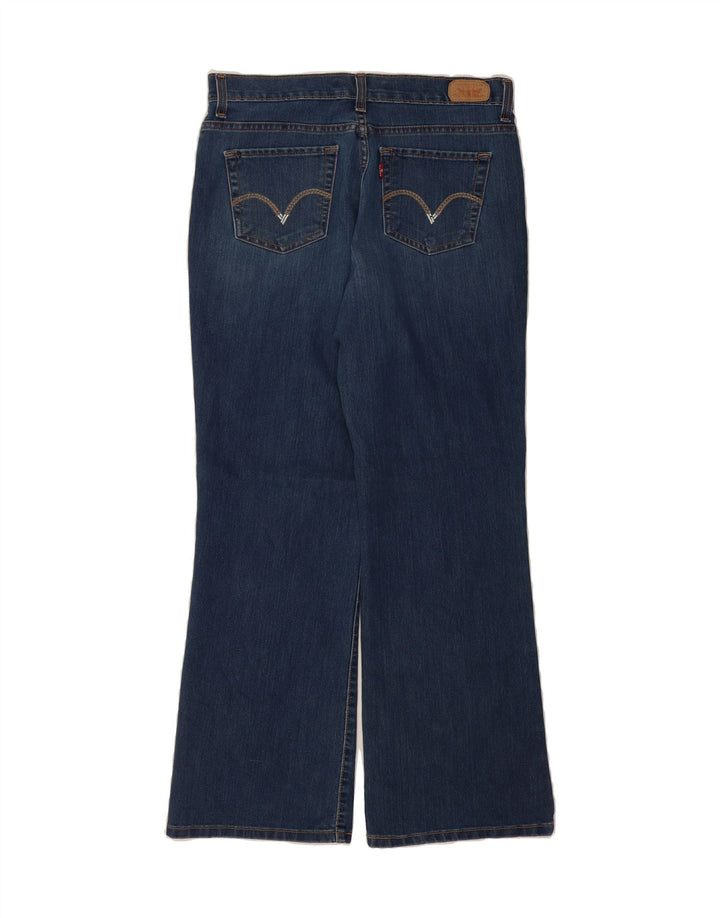LEVI'S Womens Bootcut Jeans US 12 Large W30 L32 Navy Blue Cotton Vintage Levi's and Second-Hand Levi's from Messina Hembry 