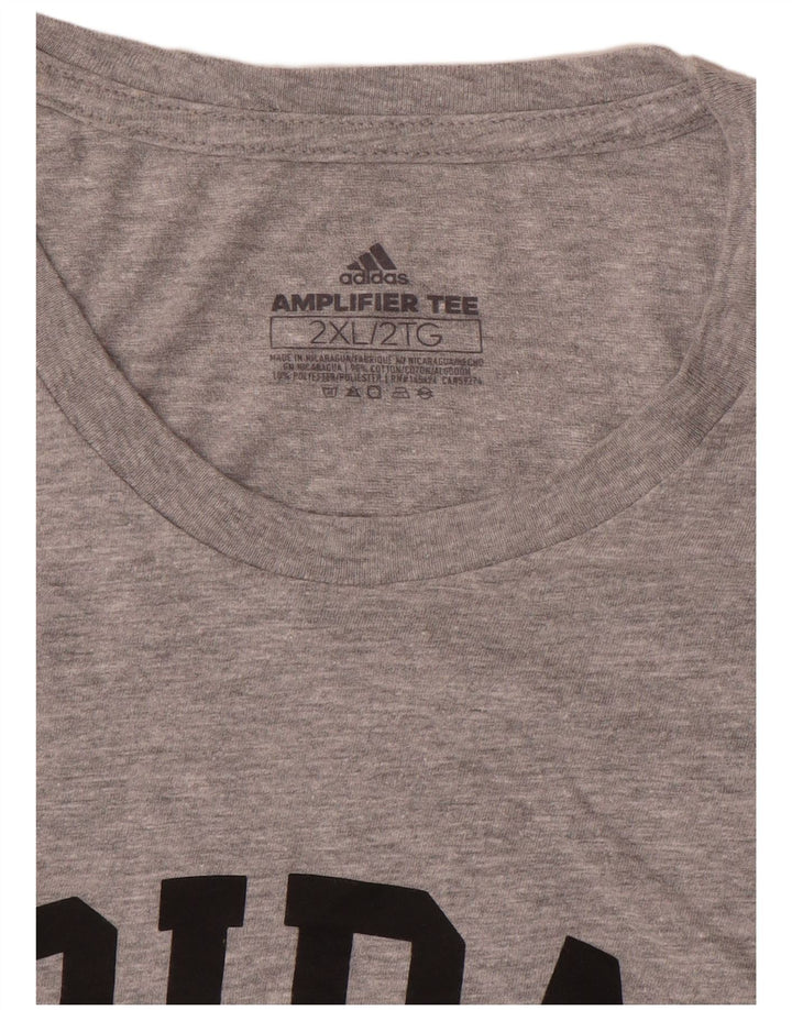 Tricou grafic pentru bărbați Adidas Top 2XL gri