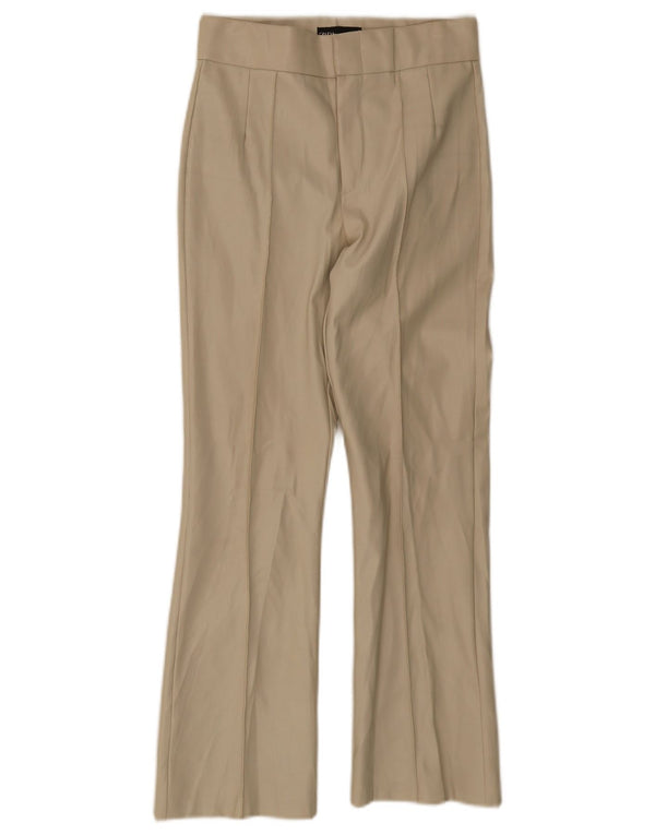 Pantaloni Drepți Casual Zara Femei Mici L26 L26 Bej Poliester