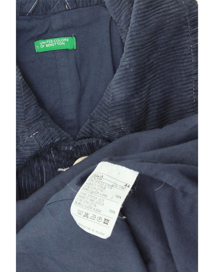 Palton pentru femei Benetton IT 44 Bumbac bleumarin mediu
