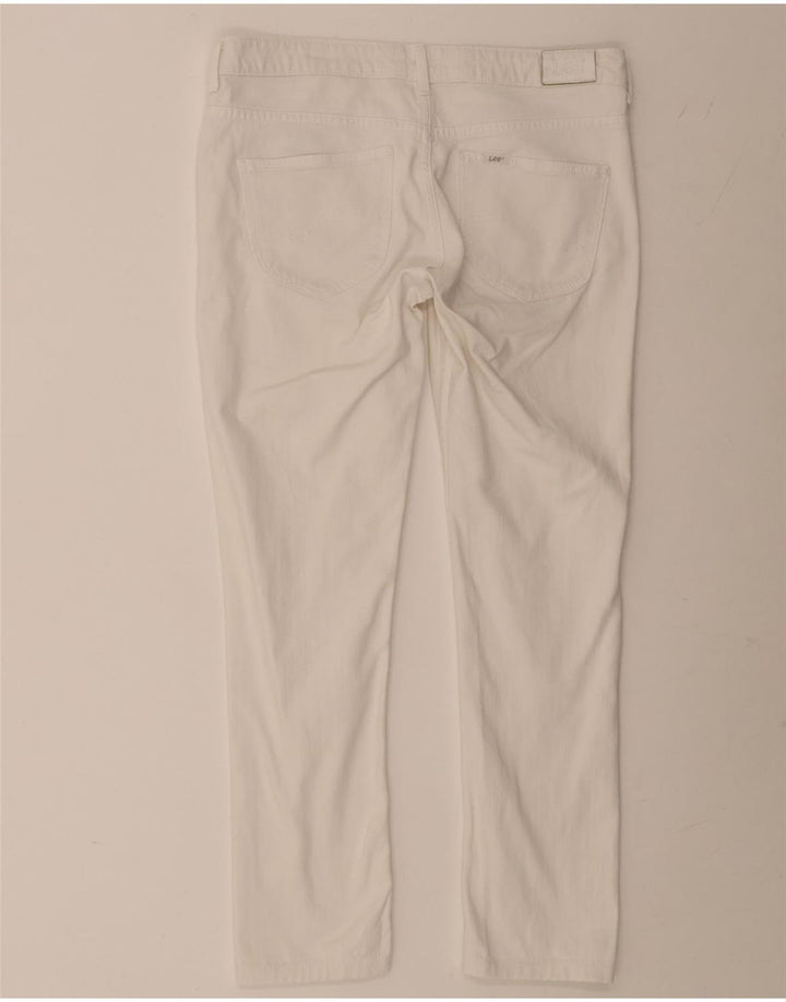 Blugi Lee Norma Slim pentru femei W30 L27 Bumbac alb