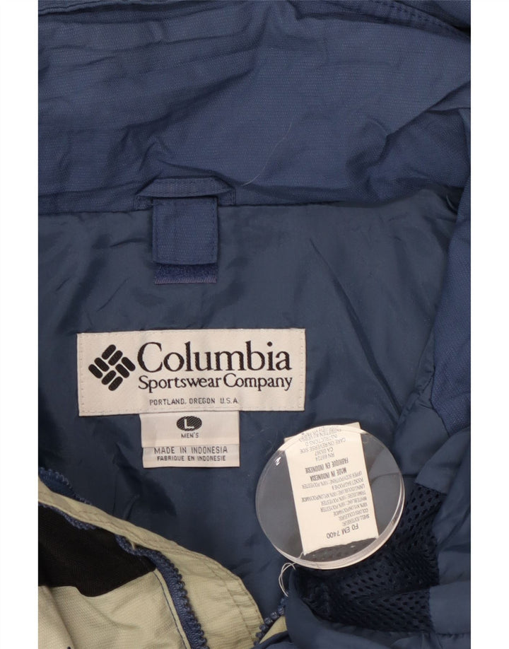 Jachetă de vânt cu glugă pentru bărbați Champion UK 40, mare, albastru, nailon color bloc