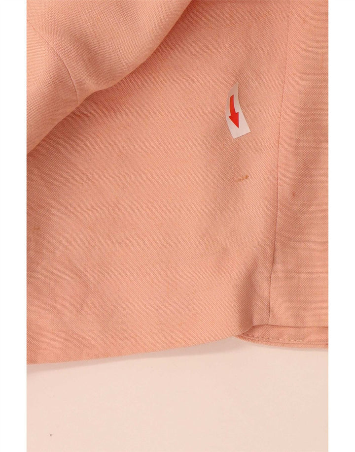 Jachetă Blazer pentru femei Zara cu 1 nasture UK 14 Medium Pink Viscose