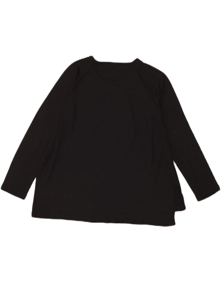 Top pentru femei Benetton cu mânecă lungă UK 16 Large Black
