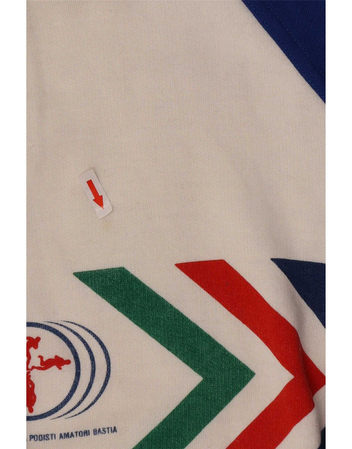 Pulover cu grafică vintage pentru bărbați, XL, alb, bloc de culoare