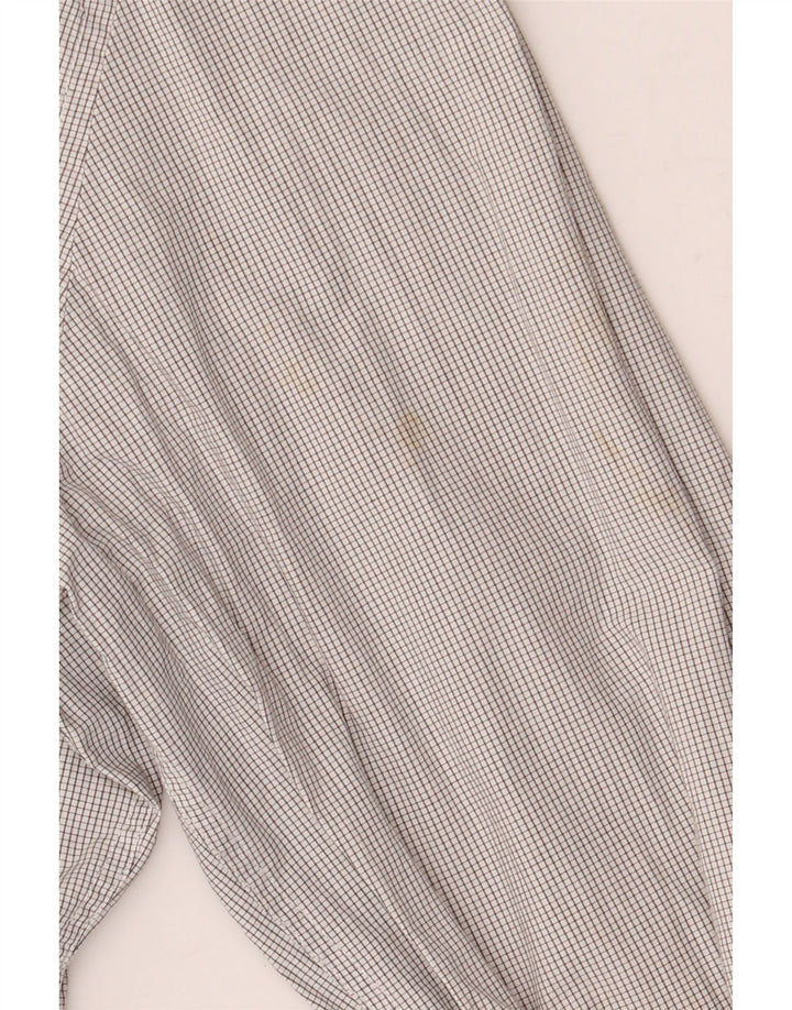 Cămașă formală pentru bărbați Calvin Klein, slim fit, din bumbac vichy, gri mediu