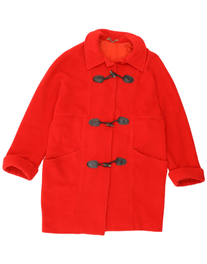 Duffle Coat Vintage pentru femei UK 14 Large Red