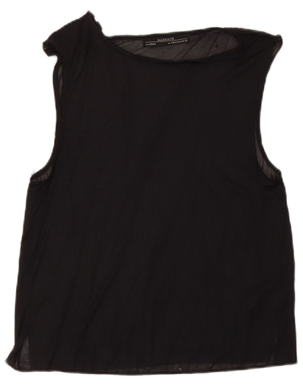 Bluză fără mâneci pentru femei All Saints UK 10 Small Black Acetat