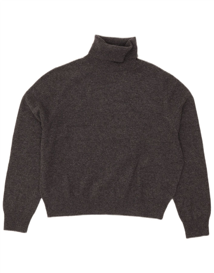 Pulover de damă Massimo Dutti cu gât rulat, mic, gri