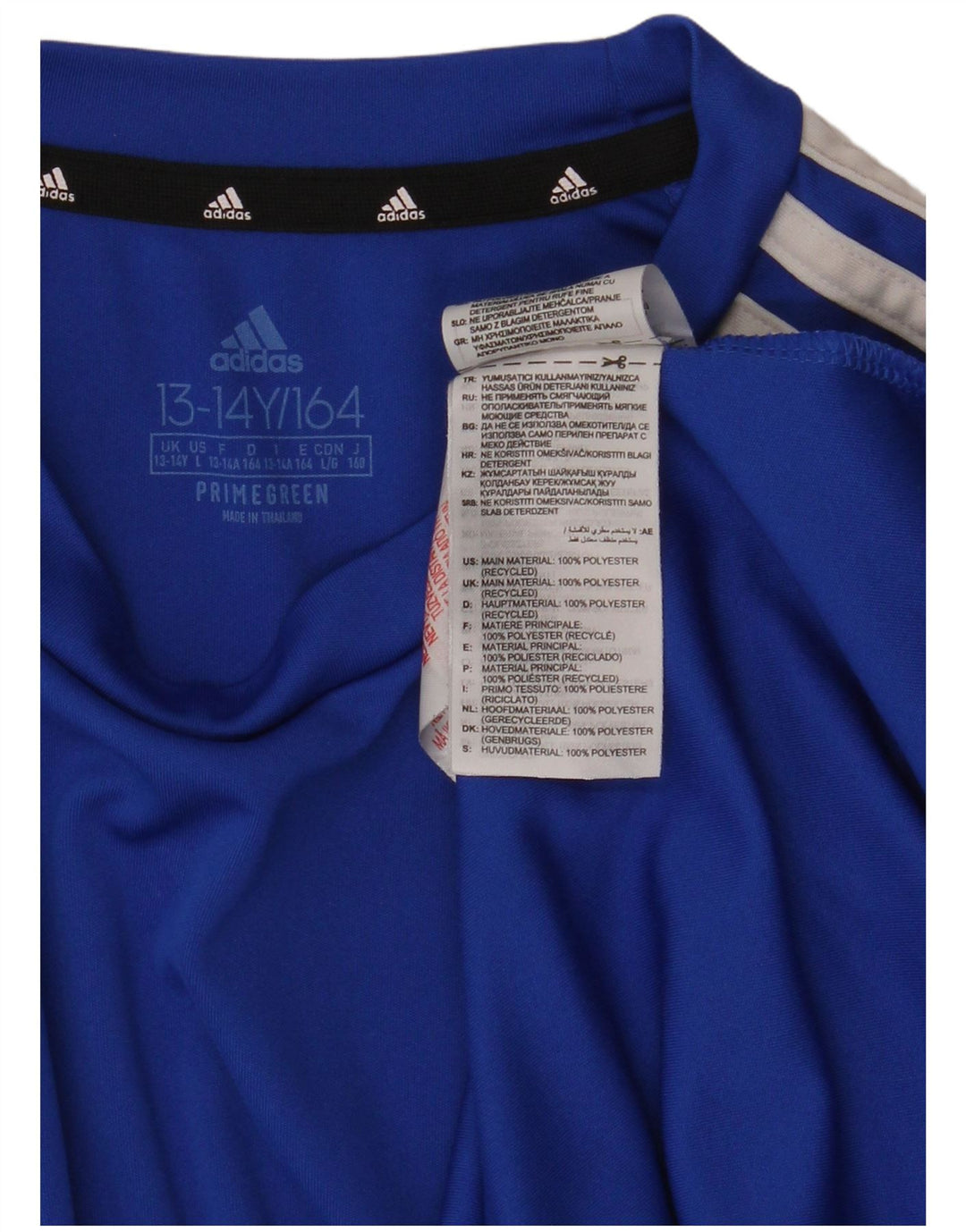 Tricou ADIDAS Aeroready pentru baieti Top 13-14 ani poliester albastru