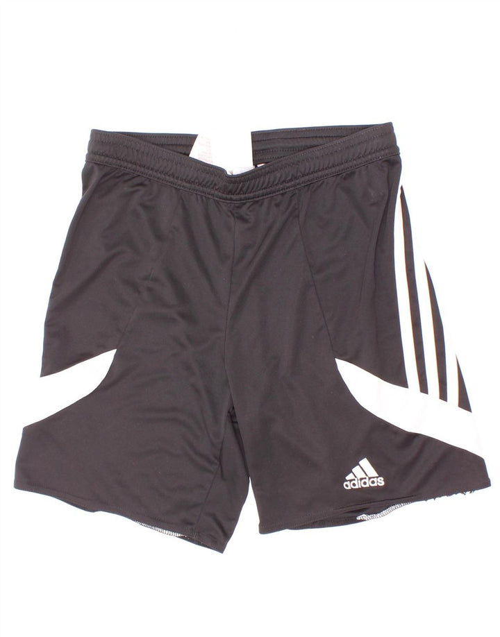 Pantaloni scurți sport pentru băieți Adidas 9-10 ani, mediu negru, poliester color bloc