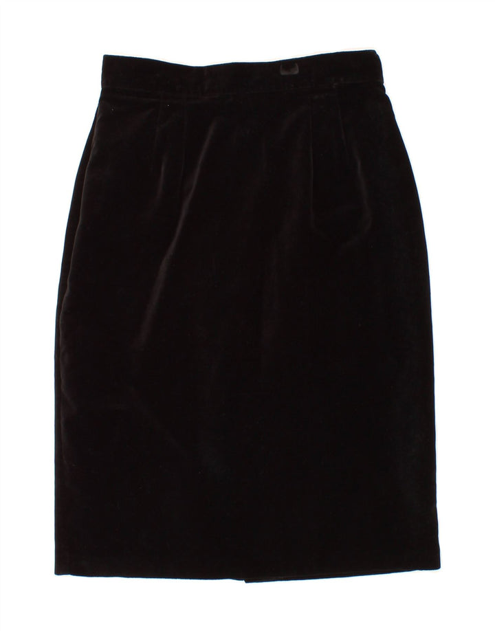 PRINCIPLES Womens Pencil Skirt UK 12 Medium W28  Black Cotton Vintage Principles and Second-Hand Principles from Messina Hembry 