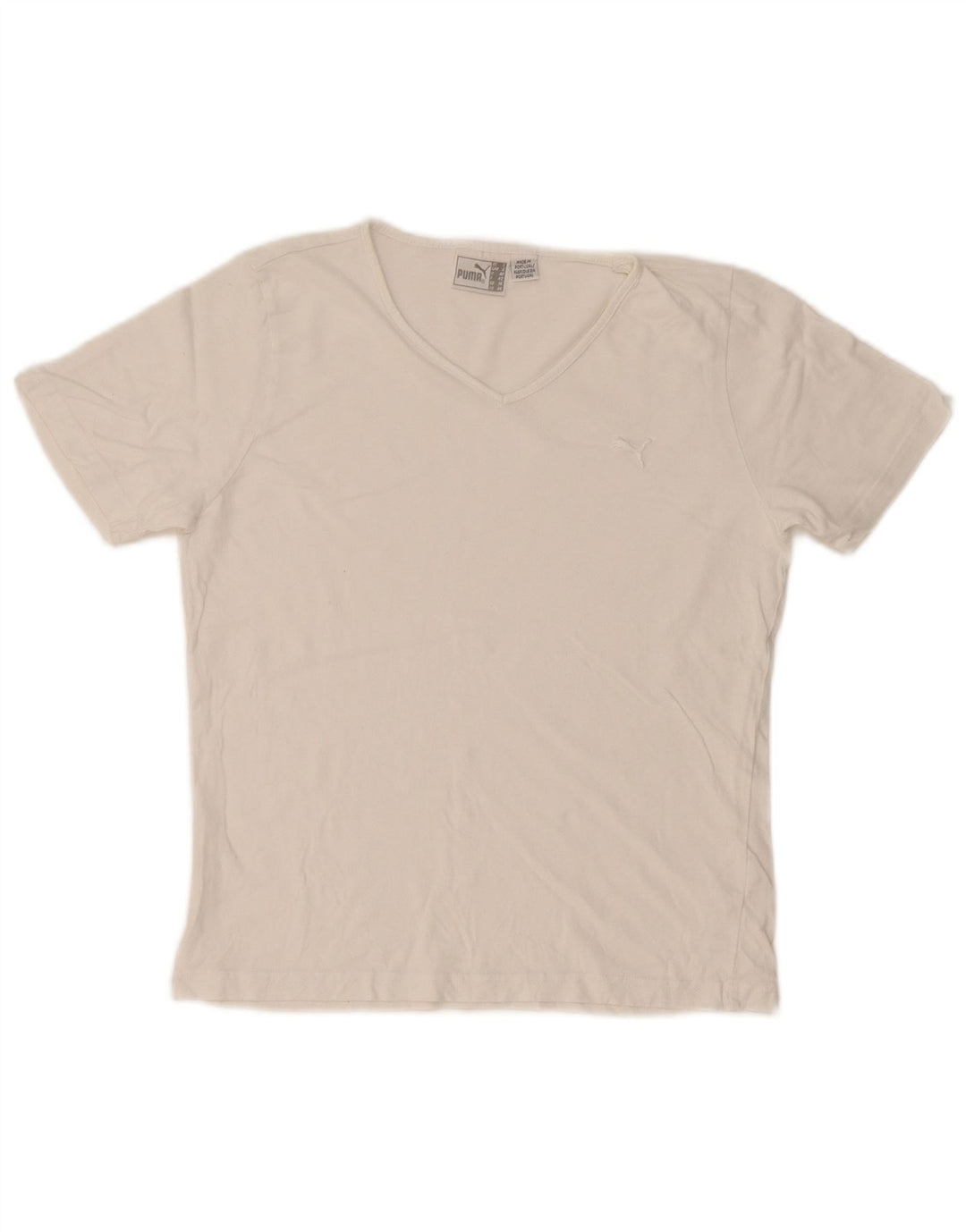 Tricou Puma Femei Top UK 14 Medium White Bumbac