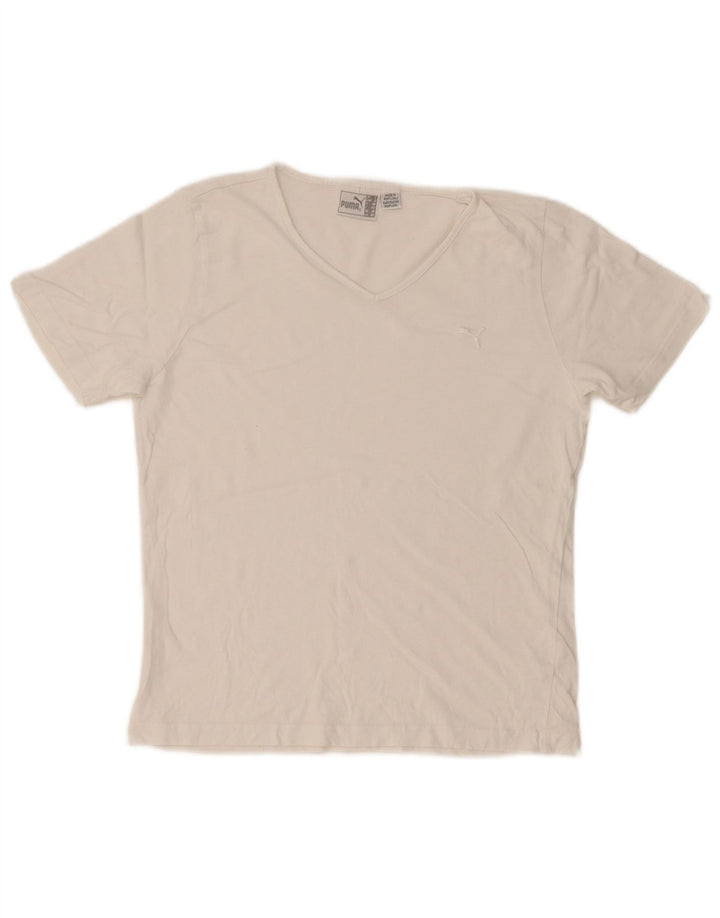 Tricou Puma Femei Top UK 14 Medium White Bumbac